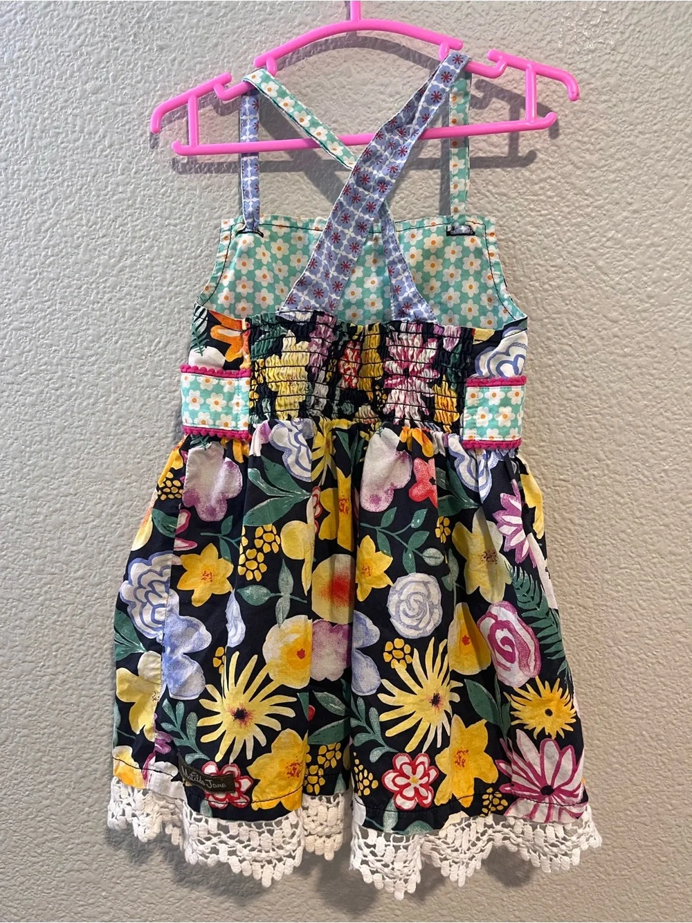 Matilda Jane 100% Cotton Floral Tunic Dress Top Size 4